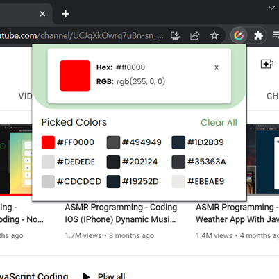 Chrome Color Picker